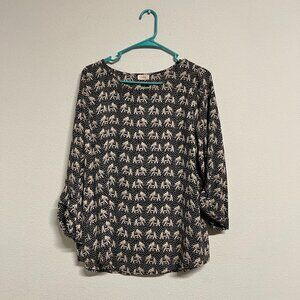 Pixley Ellie Elephant Print Blouse